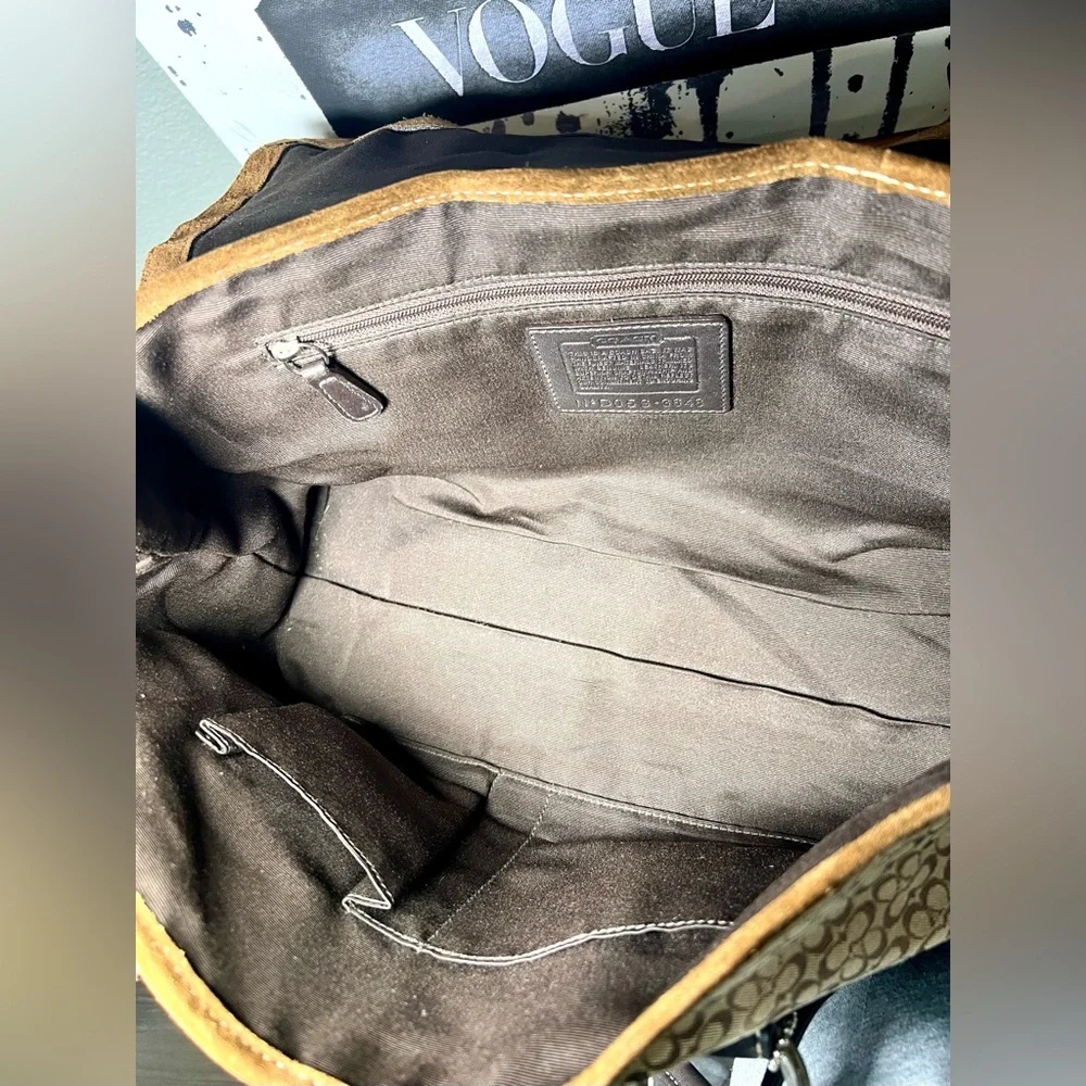 ❣️SALE❣️COACH Vintage SoHo Suede Leather & Jacquard Canvas, Gorgeous Condition - Picture 12 of 15